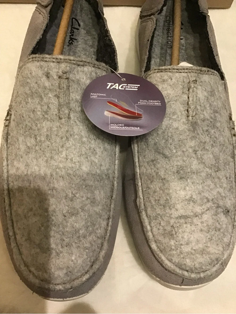 Clarks Gorwin Step Men's Grey Suede Loafers in grey suede, featuring a slip on